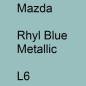 Preview: Mazda, Rhyl Blue Metallic, L6.